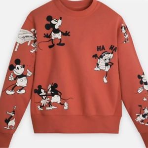 Disney Mickey and Minnie Mouse Vintage - Style Pullover Sweatshirt